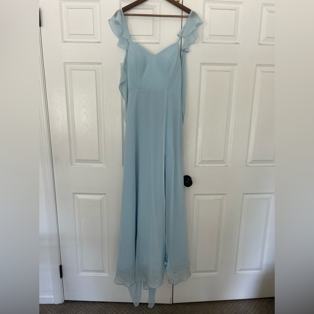 A size sky blue bridesmaid dress size 8